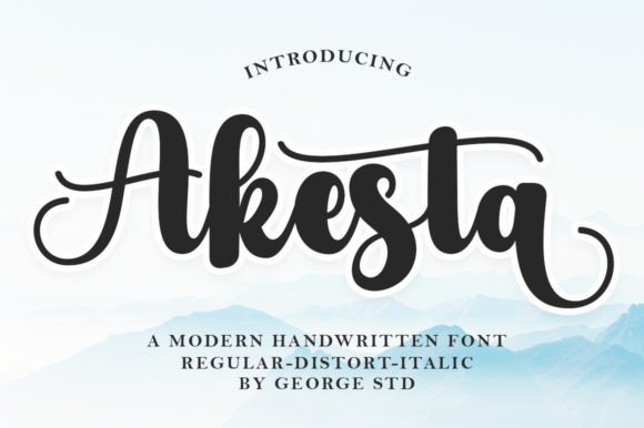 Akesta: A Romantic Script Typeface