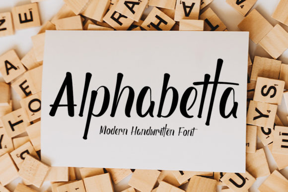 Alphabetta: A Bold Handwritten Font