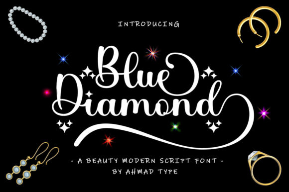 Blue Diamond Font for Professional Branding