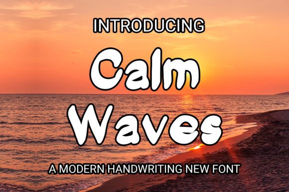 Calm Waves Font: Elegant Display Type