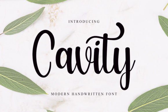 Cavity: A Cool Handwritten Font