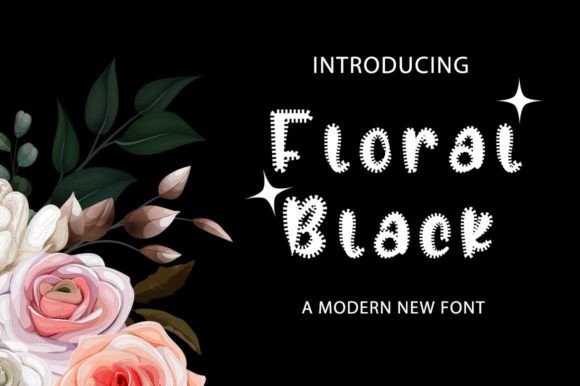 Floral Black: A Stylish Script Font