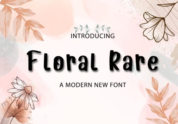 Floral Rare Font for Creative Projects