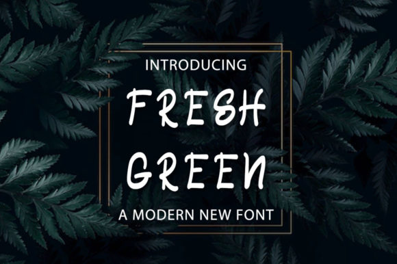 Fresh Green Font for Elegant Design