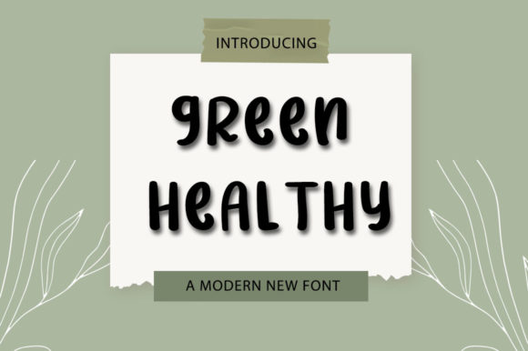 Green Healthy Font for Business