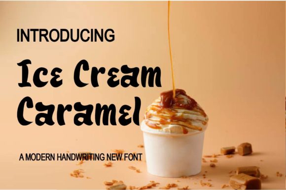 Ice Cream Caramel Font for Creative Makers