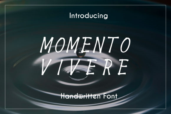 Momento Vivere: A Handwritten Font for Creative Campaigns