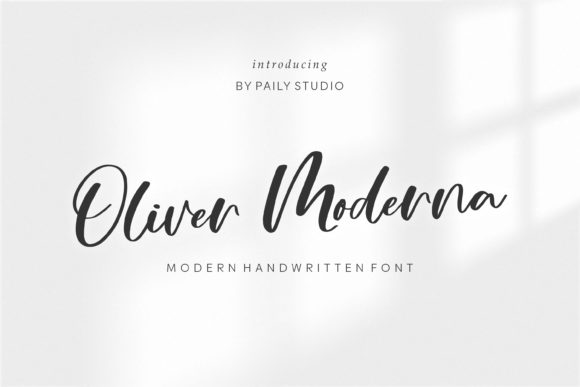 Oliver Moderna: A Handwritten Font for Elegant Design
