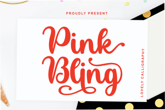 Pink Bling Font: Elegant Script for Digital Marketing