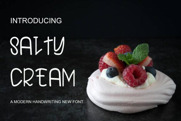 Salty Cream: A Quirky Font for Creative Projects