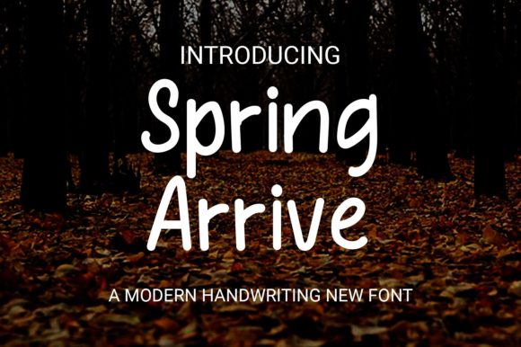 Spring Arrive Font for Creative Makers
