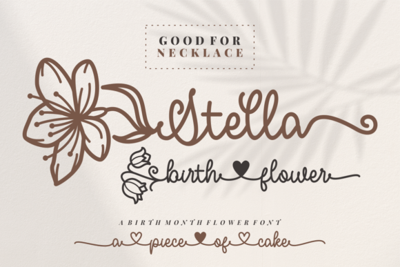 Stella Birth Flower: A Vintage Script Font