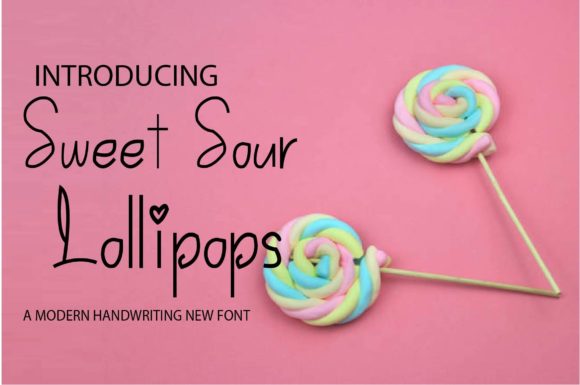 Sweet Sour Lollipops Font Review