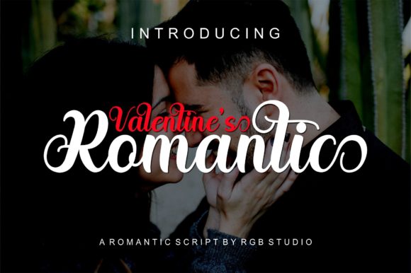 Valentines Romantic Font for Web Design